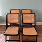 1960s Cane Folding Chairs