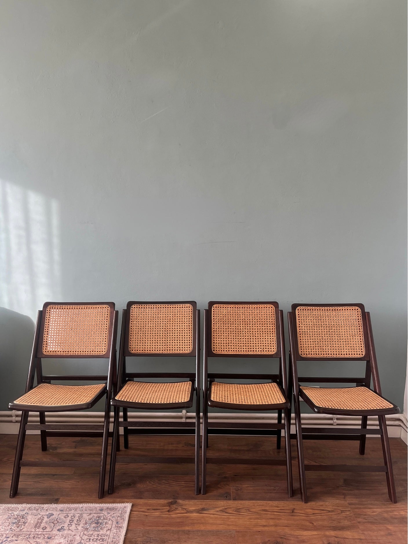 1960s Cane Folding Chairs