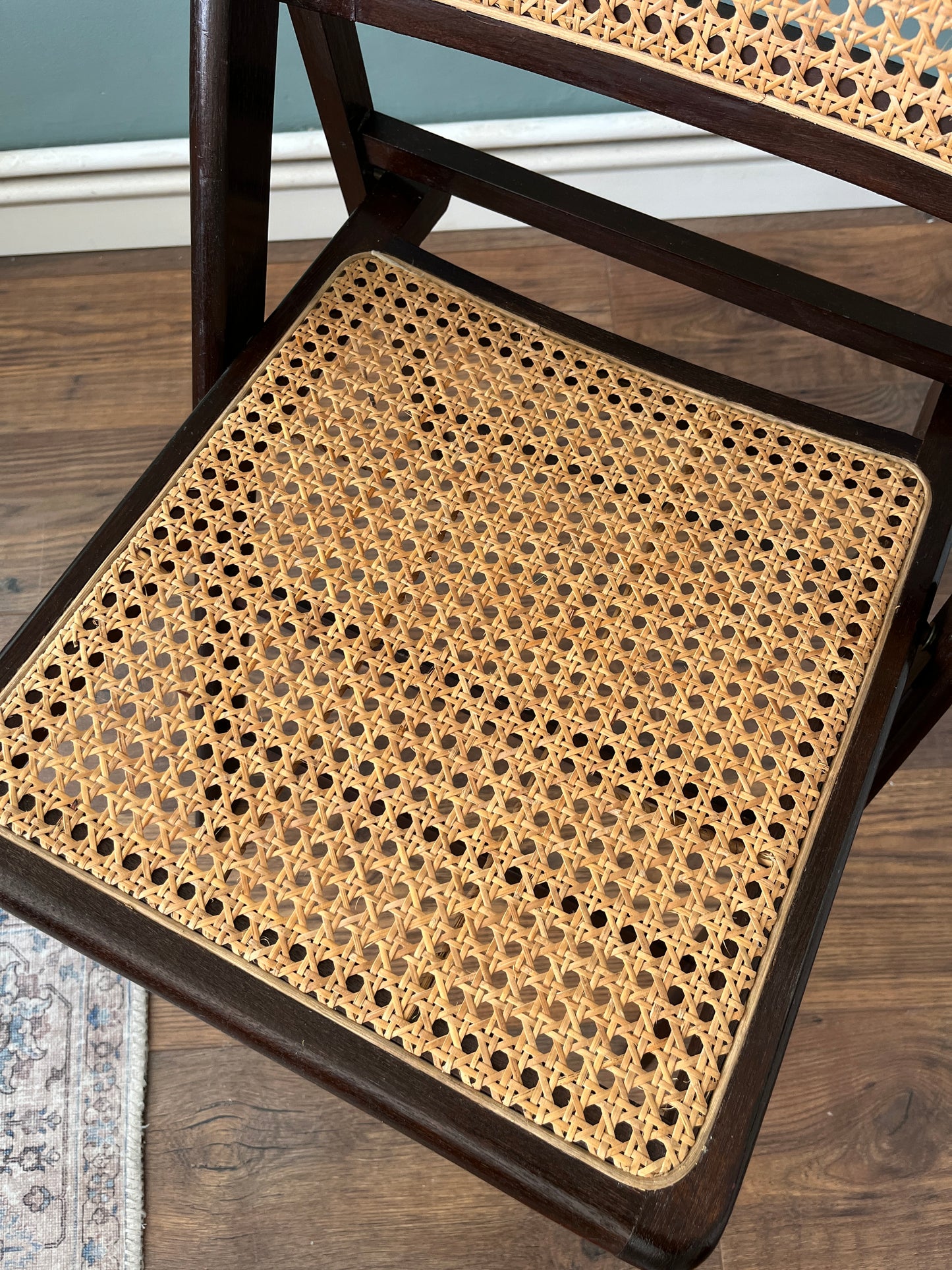 1960s Cane Folding Chairs