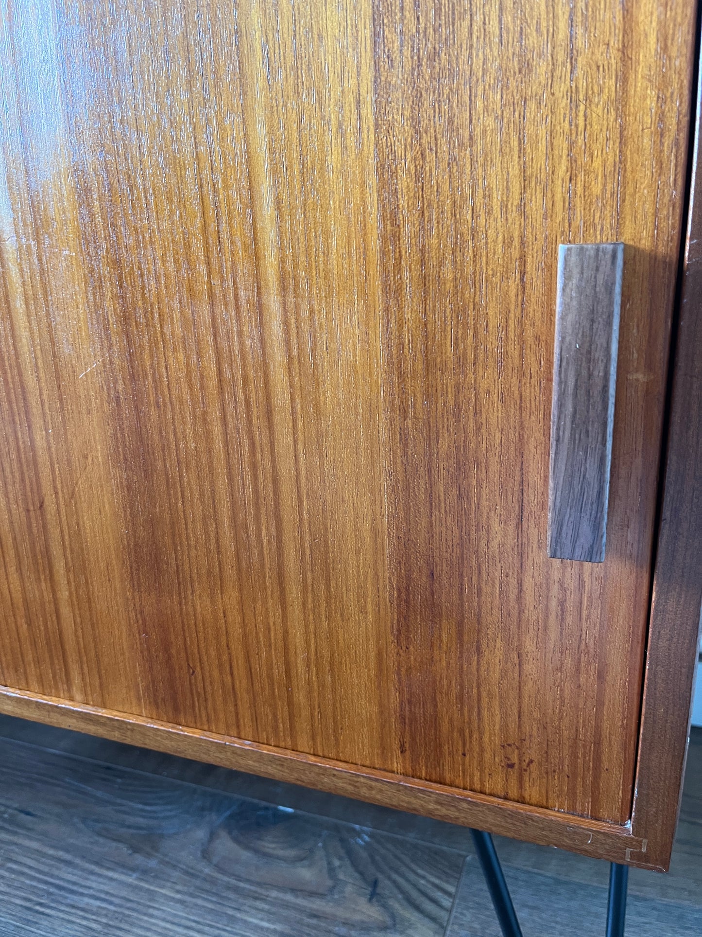 Mid Century Teak Record Cabinet