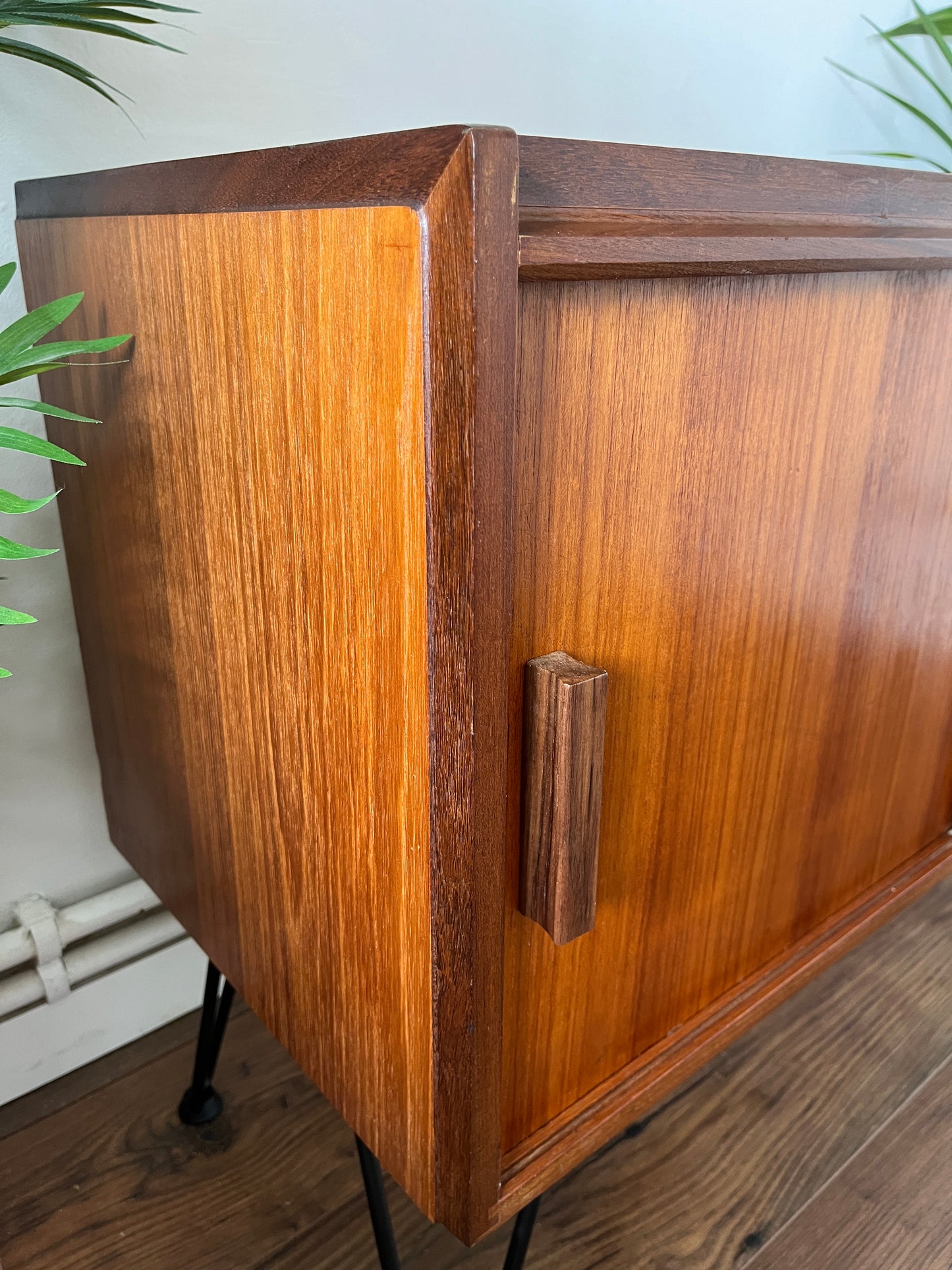 Mid Century Teak Record Cabinet