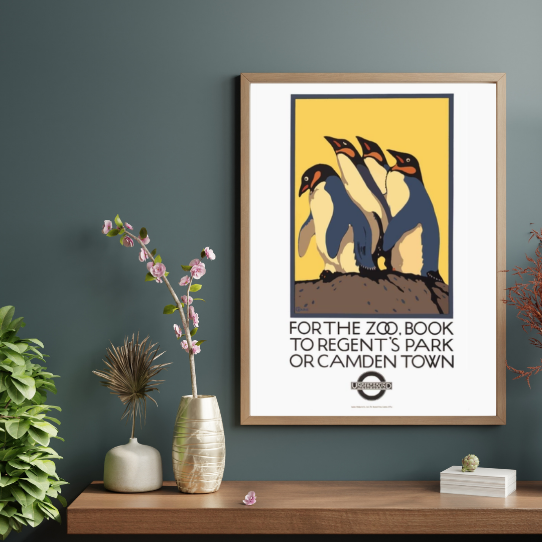 London Underground Penguin Vintage Print - A3