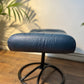 Erkones Stressless 1970s Leather Armchair & Foot Rest