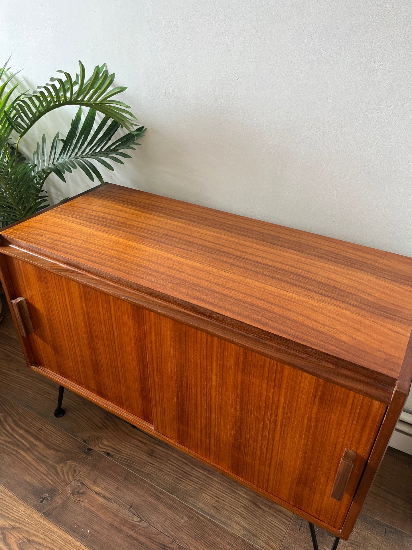 Mid Century Teak Record Cabinet