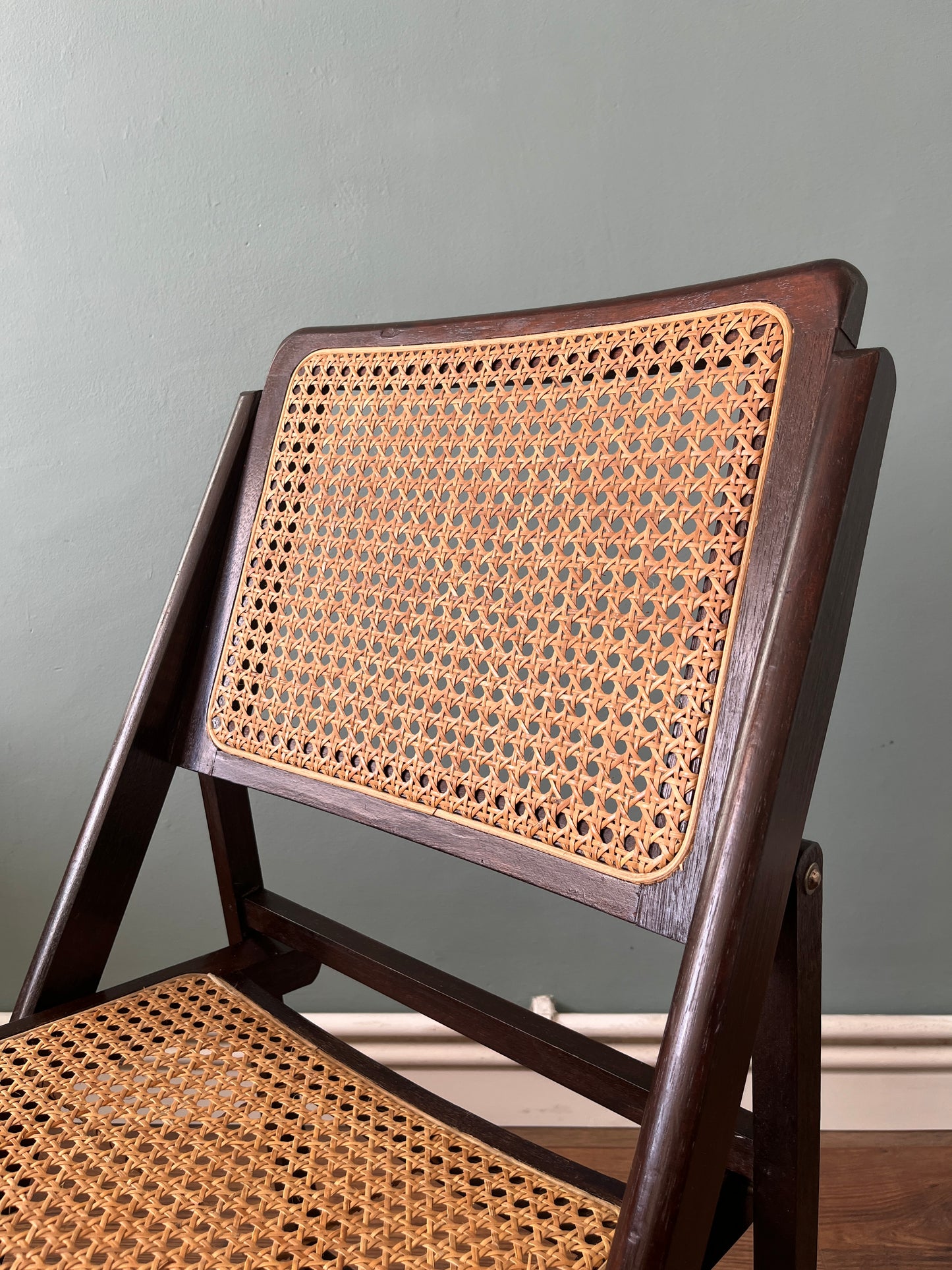 1960s Cane Folding Chairs