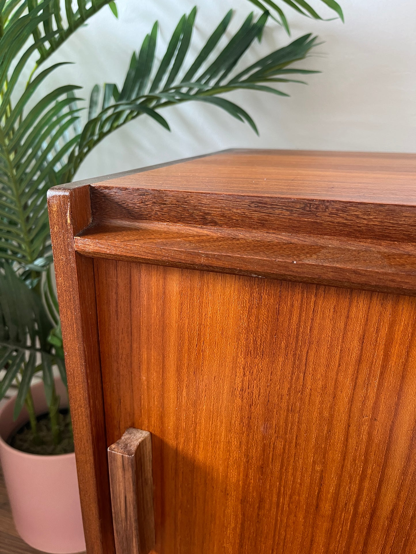 Mid Century Teak Record Cabinet