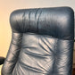 Erkones Stressless 1970s Leather Armchair & Foot Rest