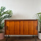 Mid Century Teak Record Cabinet