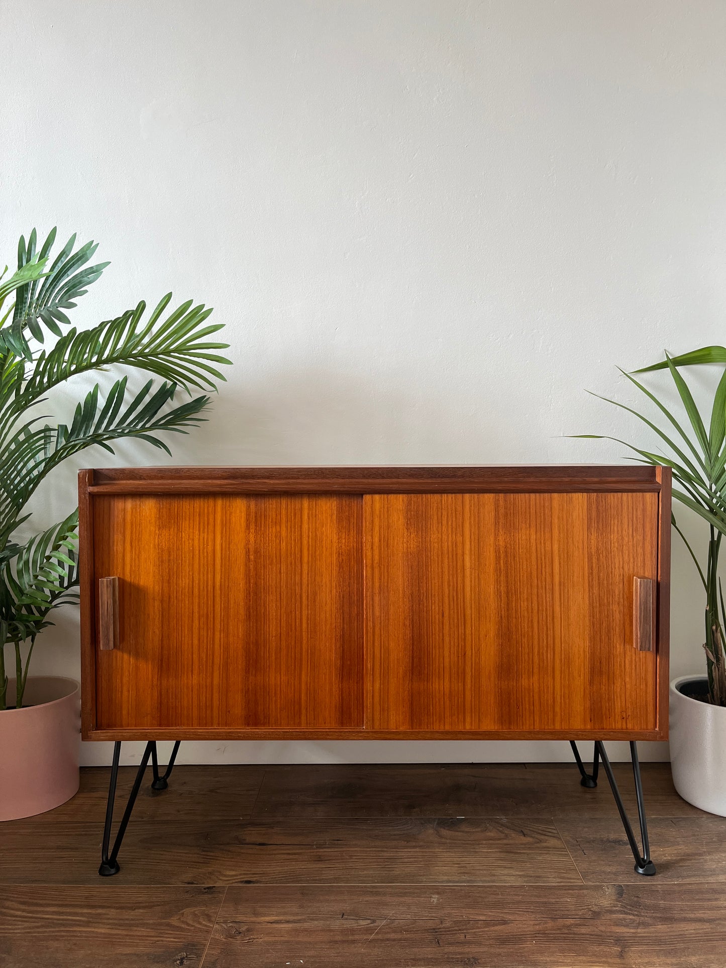 Mid Century Teak Record Cabinet