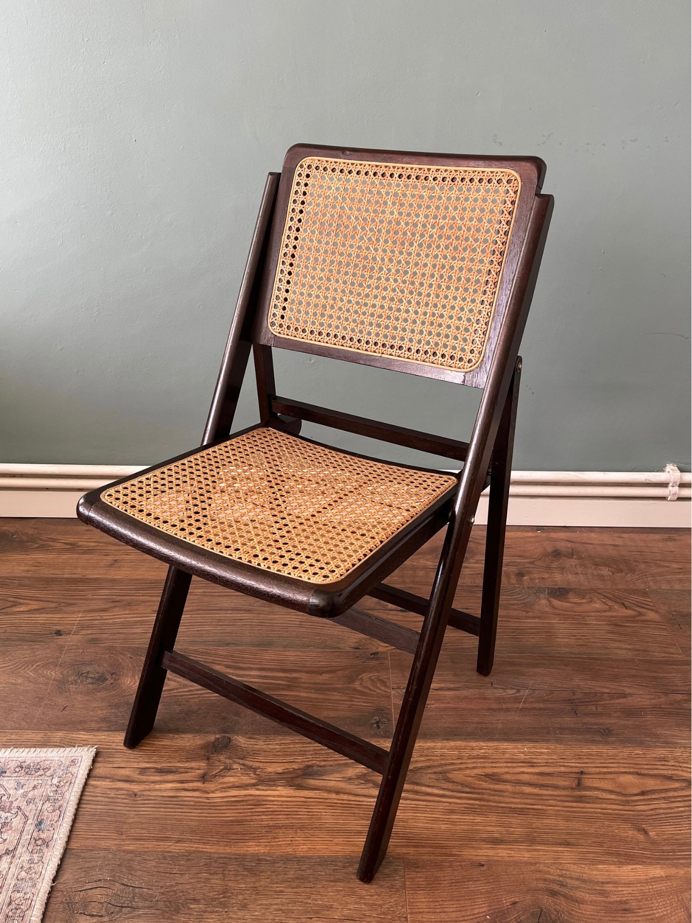 1960s Cane Folding Chairs