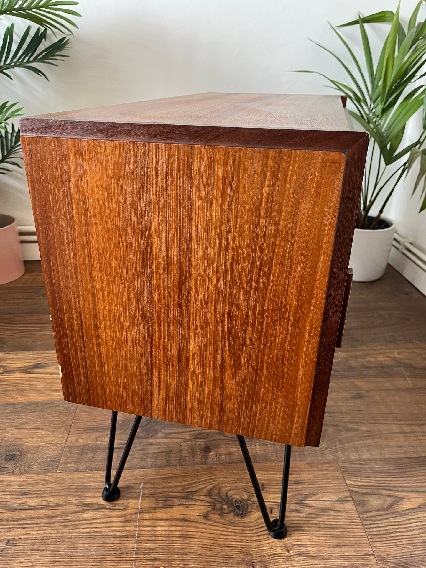 Mid Century Teak Record Cabinet